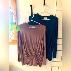 JACKSON ROWE knotty bundle of 2 tops